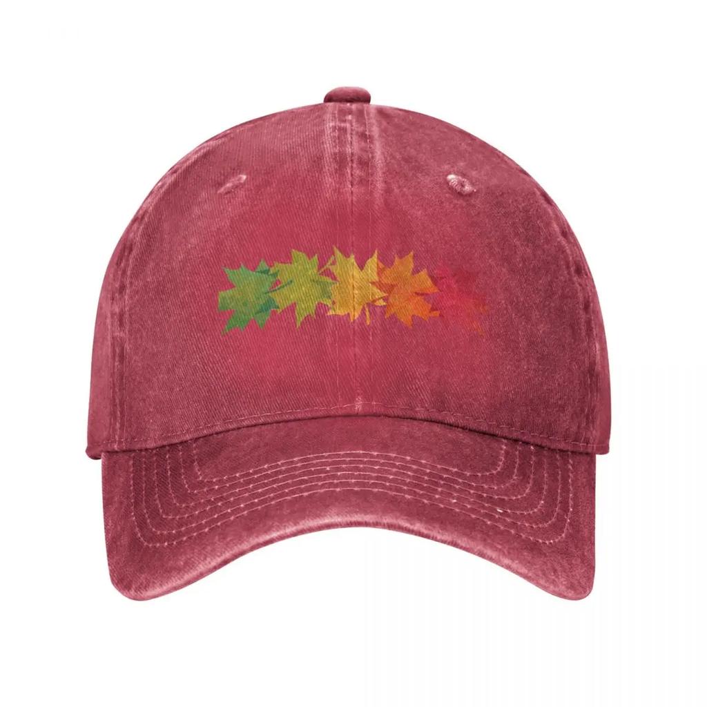 Falling Maple : Brown Baseball Cap Trucker Cap Golf Men Cap Women'S