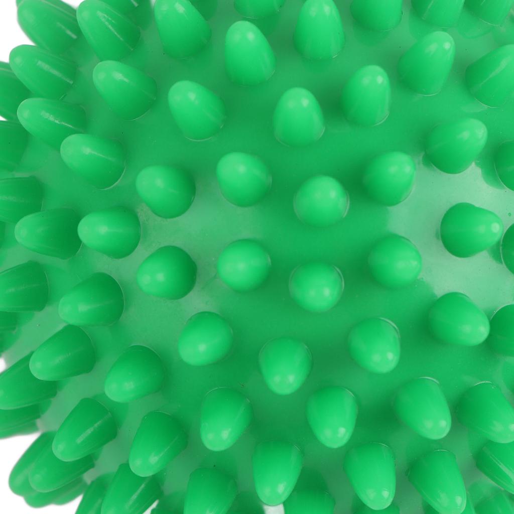 7.5cm PVC Spiky Hard Massage Ball Trigger Point Sport Hand Foot Pain Fasciitis RelieverGreen