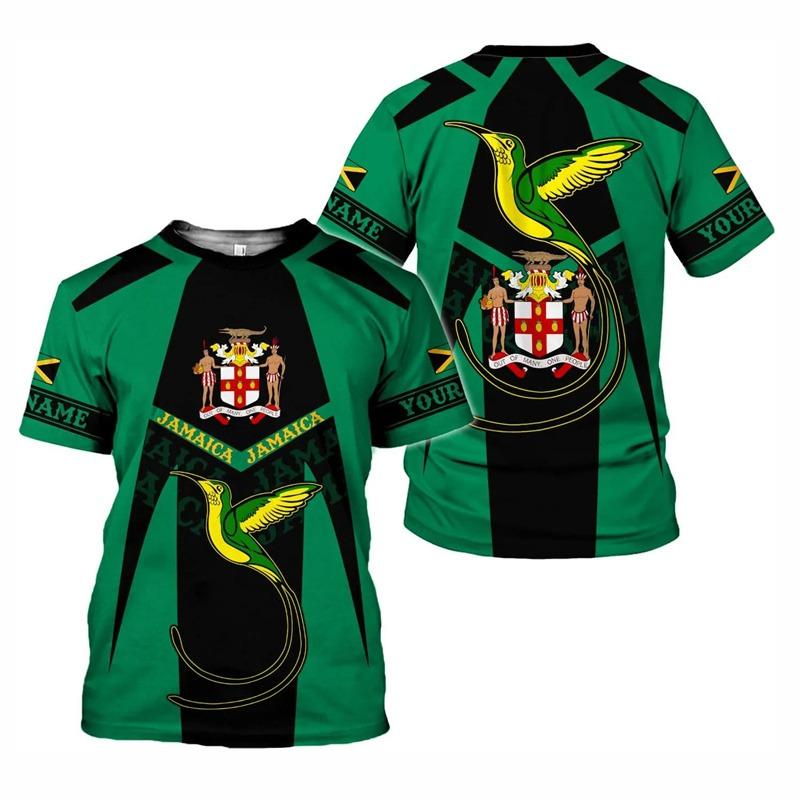 

New Design Jamaica T-shirt Men Hot Sale Summer O neck T Shirts Kids Loose Short Sleeves Tshirt Tops Sports Fitness Tee Shirt 6XL