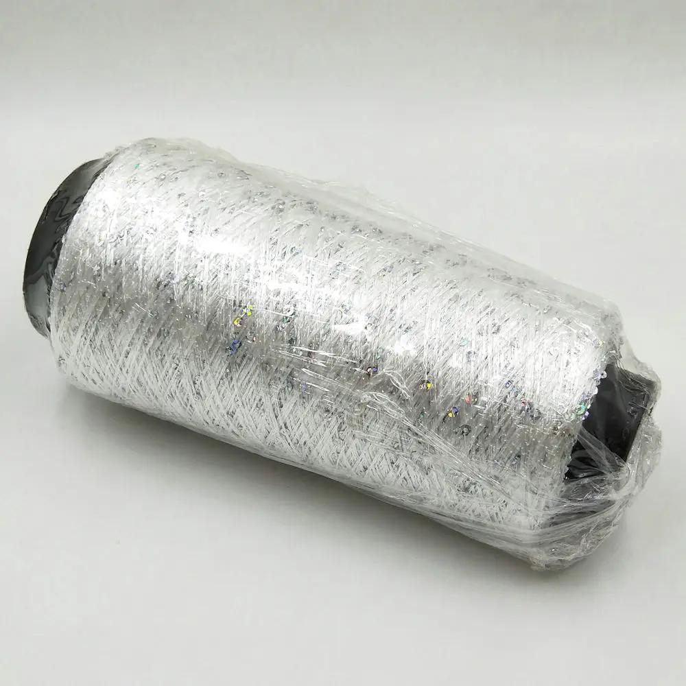 250g Sequin Thread Bead Yarn Hook Loop Yarn Hand Woven Color Sheet DIY Hand Woven Yarn Glitter Crocheting