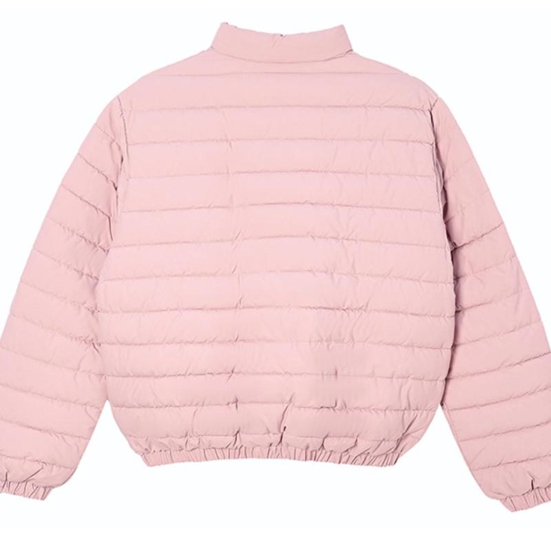 Solid Short Lightweight Warm Down Jacket for Women