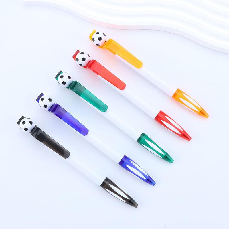 Creative Rotating Football Clickable Ballpoint Pen - Spinning Decompression Gift for Students