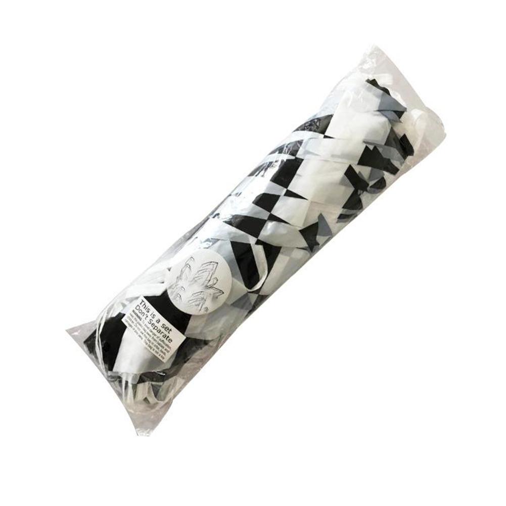 Bunting Flags Pennant Flag 30cm X 40cm Black White