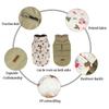 Christmas Dog Jacket Party Printing Reversible Winter Dog Coat for Small Dogs Soft Padded Warm Dog Clothes with Hole for Leash