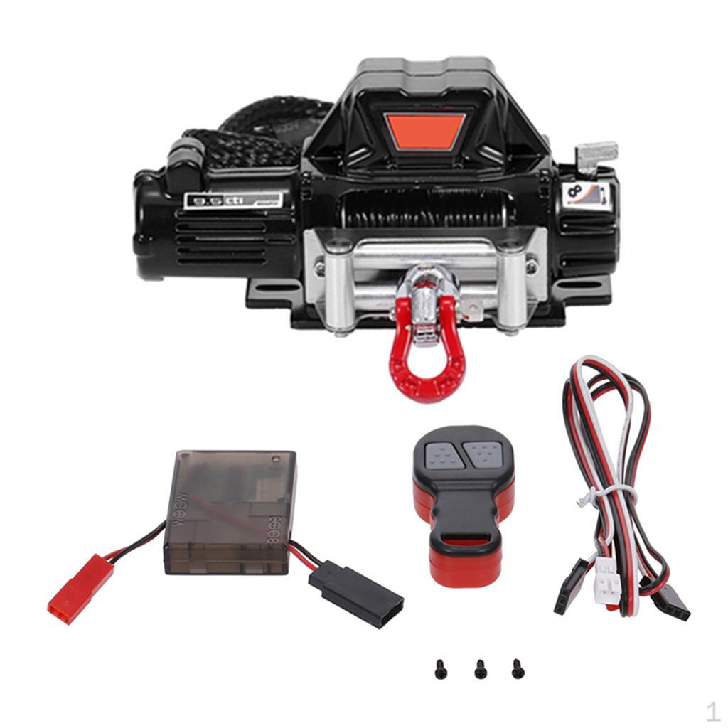 

1:10 RC Car Winch with Remote Control Receiver for чорний