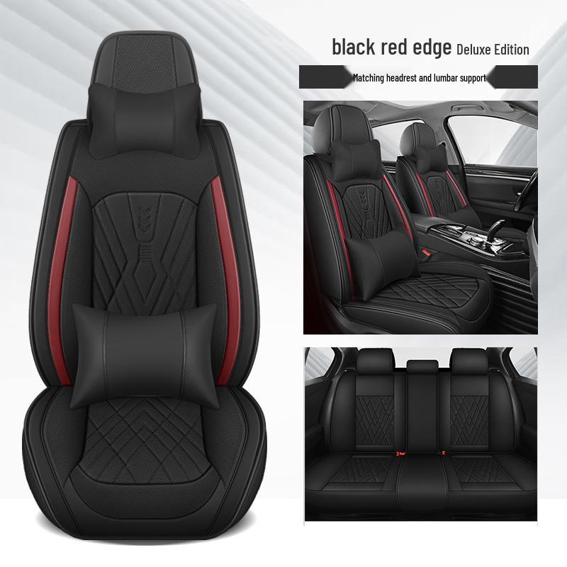 Universal Leather Car Seat Cushion: Durable, Full Wrap, All-Season Cover for Small Cars, SUVs, and Sedans