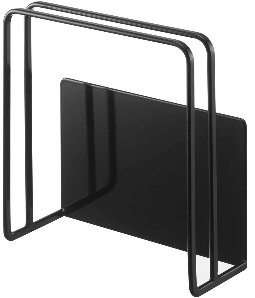 Yamazaki Magnetic Cutting Board Stand, Black, Approx. W13.5 X D5.5 X H14cm, Tower, Floating Storage, Easy Installation, 5139