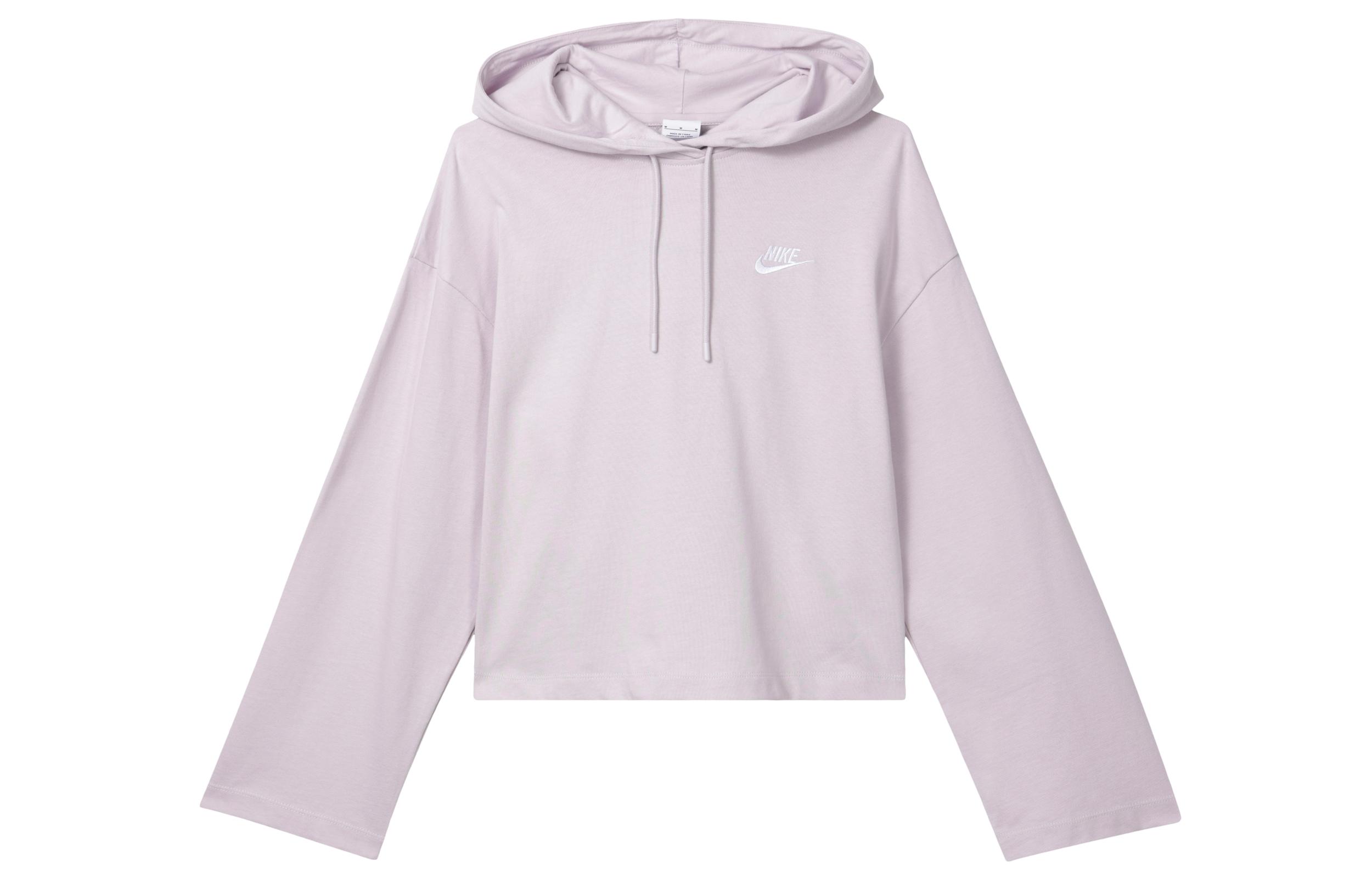 Nike Sweatshirts Women s Venice Light Purple Hooded Moderate Regular CJ3741-511 XL