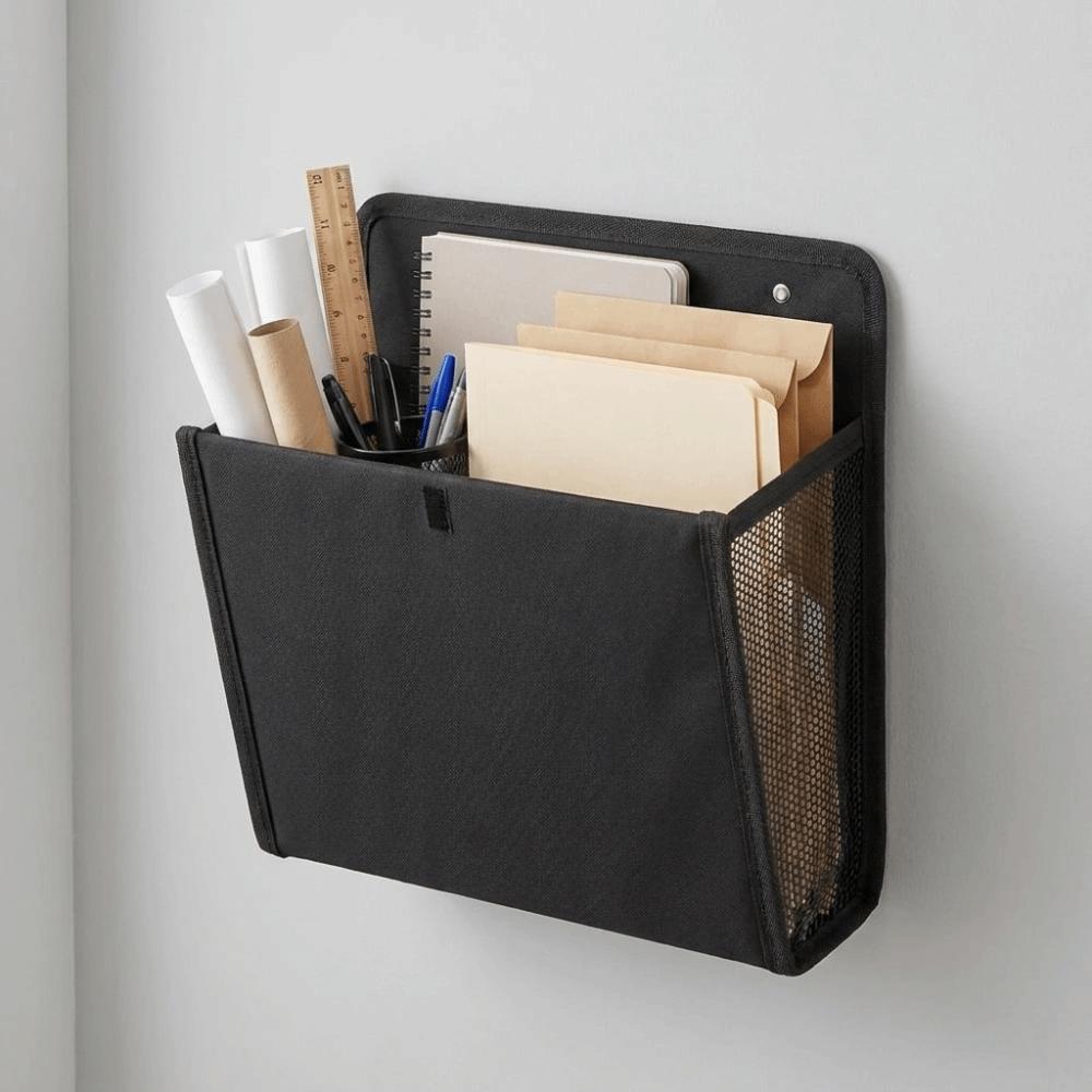 Mesh Pocket RV Storage Bag Foldable Multi-Compartment Organizer Oxford Cloth Door Organizer Door
