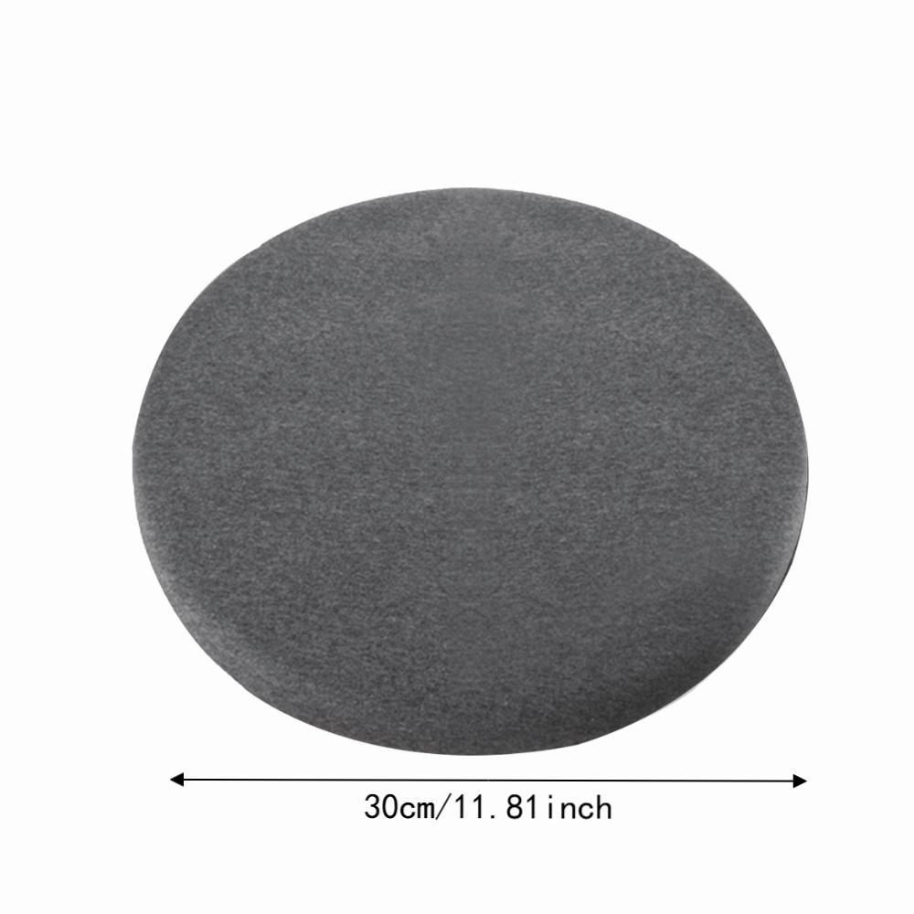 Memory Foam, Cotton Fabric, Anti Slip Fabric Round Memory Foam Chair Cushion Dining chair cushion Grey 30*30*3cm