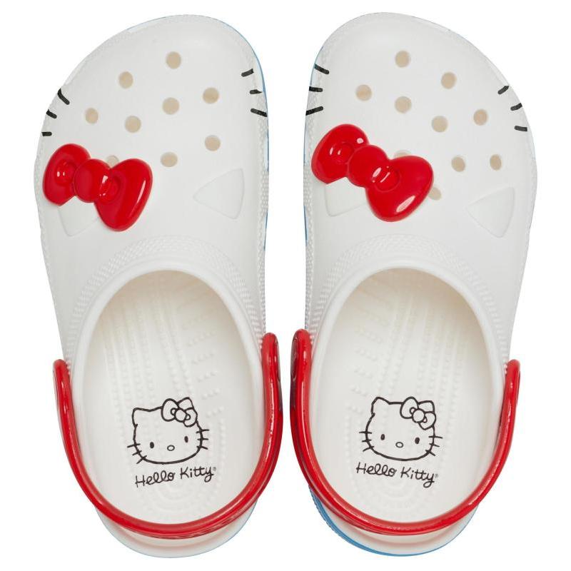 Hello Kitty x Crocs Classic clog Hello Kitty EVA Comfortable Hole Shoes Unisex White Red Blue