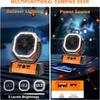 20000mAh Battery Operated Fan Portable Rechargeable Desk/Camping Fan with LED Light and Hook Outdoor Fan for Tent Car Trip