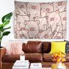 Cute Cartoon LLulu The Piggy Colorful Tapestry Wall Hanging Bohemian Wall Tapestries Mandala Wall Hanging Sheets