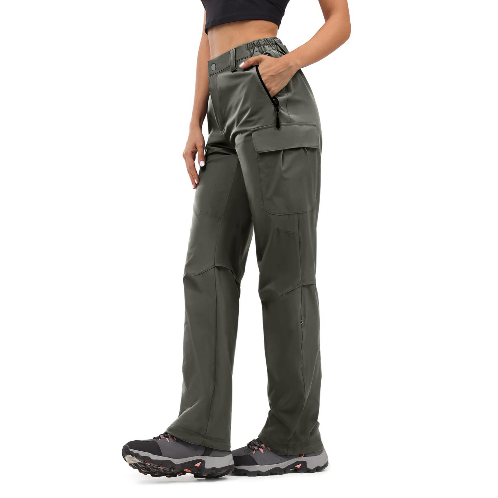 

Женские плиссированные брюки-карго для походов с карманами L