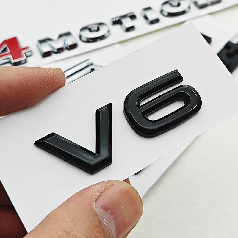 3D ABS Car Letters Logo 4Motion V6 Rear Trunk Badge Emblem Sticker Decals For VW Tayron Golf MK4 5 Tiguan 4MOTION V6 Accessories Zs8