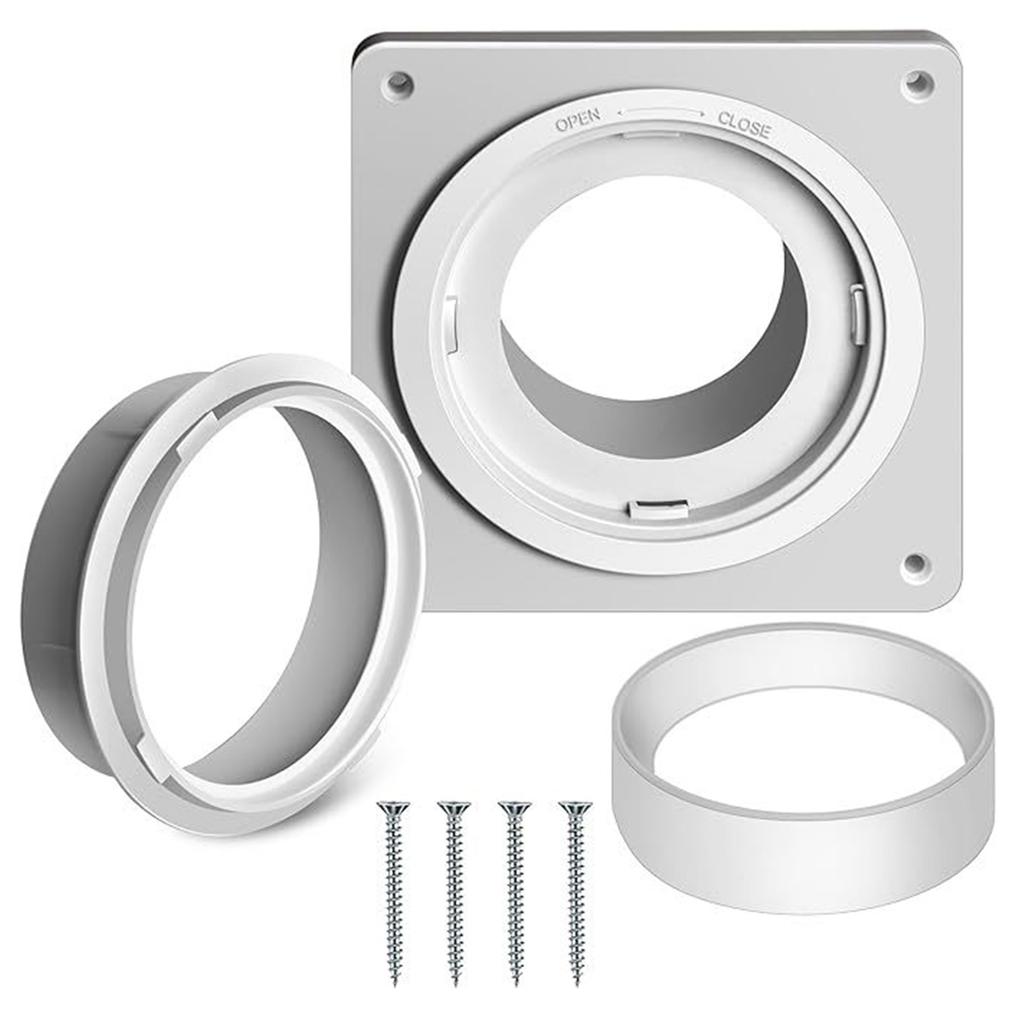 Dryer Vent Wall Plate Twist Lock Dryer Vent Connector Kit Dryer Duct Connector Flange for Wall Vent Ceiling Greenhouse