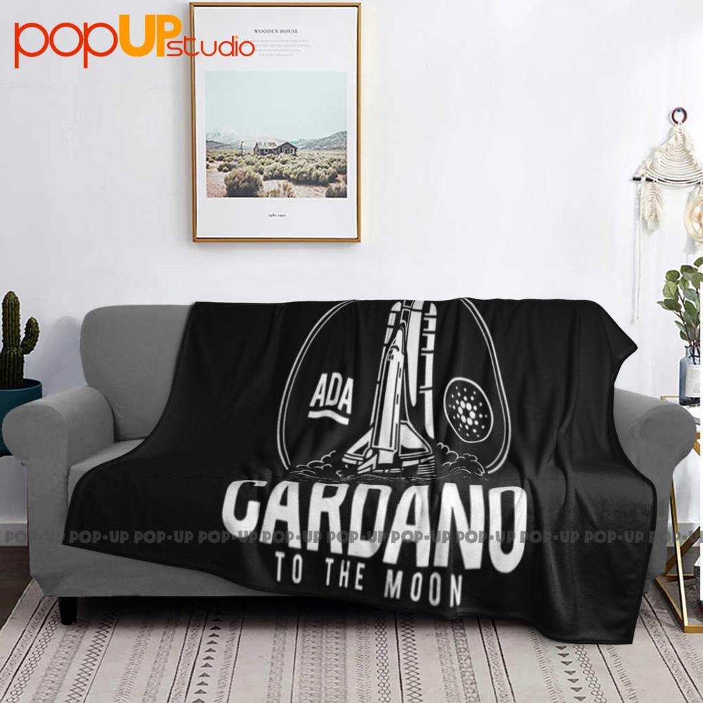 Cardano To The Moon-Btc Ada-Bitcoin Ultra-Soft Blanket Quilt Winter Sofa Cover Bed Covers