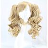 Lolita Cos Wig Set 3-Piece Colorful Gradient Twin Tails Curly With Claw Clips Anime Role Play