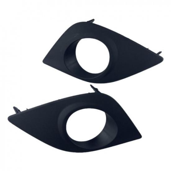 Front Bumper Fog Light Bezel Cover Left & Right W/ Hole For Toyota Corolla 14-16