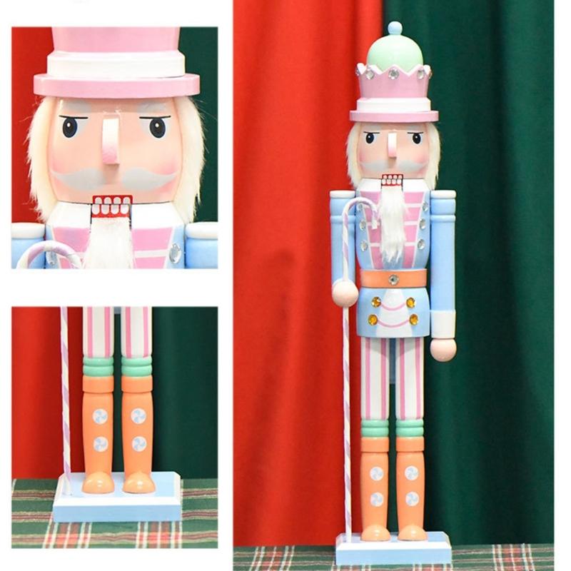 Intricately Carves Wood Soldier Christmas Soldier Festival Christmas  Soldier Decorations Fine Craft