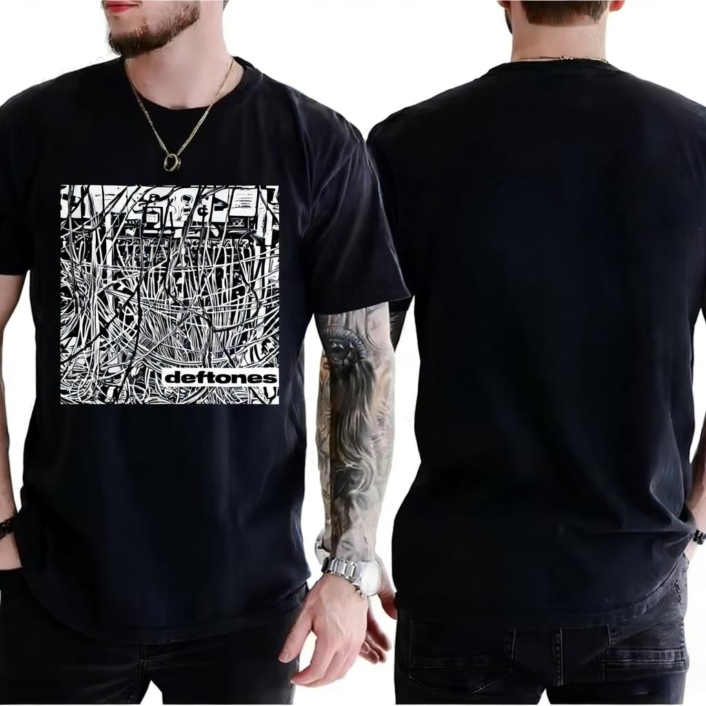 Deftones Wires Herren T-Shirt Sommer Deftoness Gleicher Stil T-Shirt Harajuku Hohe Qualität Baumwolle Grafikdruck Camisetas Tees