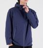 Button Seoul [Duck Down 90/10] Fleece Mixed Nylon Duck Down Hiking Jacket (Navy)