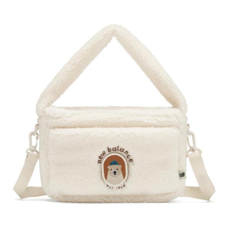 New Balance Polyester Shoulder Bag, Crossbody Bag, Handbag Regular Kids' White New Balance 8PD42013-IV