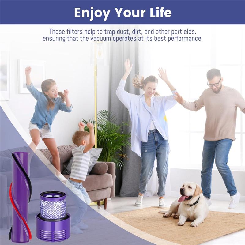 

A65T-Roller Brush Bar Kit Replacement For Dyson V7 V6 DC59 SV11 SV03 SV04 SV05 SV09,Vacuum Cleaner Accessories,With Wheels