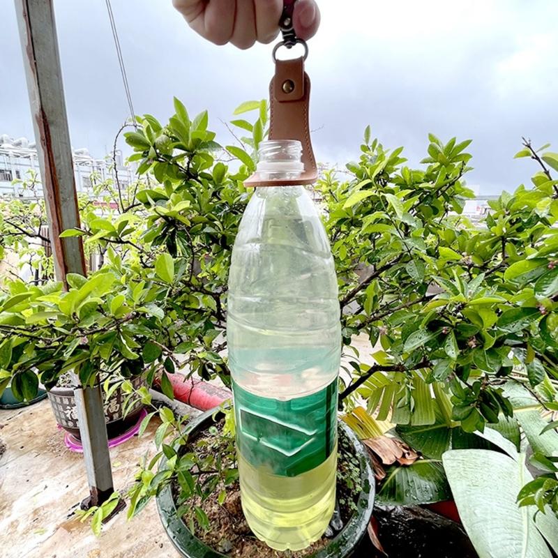 Leather Waist Bottle Holder for Outdoor Sports Secure Belt Clip Beverage Buckle