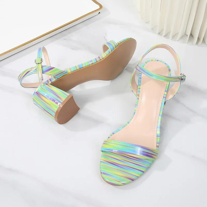 Plus Size 36-42 Shoes for Women Summer Fashion High Heel Comfortable Platform Sandals Casual Non-slip Sandalias De Mujer