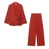 Kaslead New Arrival Women's Clothing Fashion Style Elegant Kimono Outwear Linen Blend Casual Pants