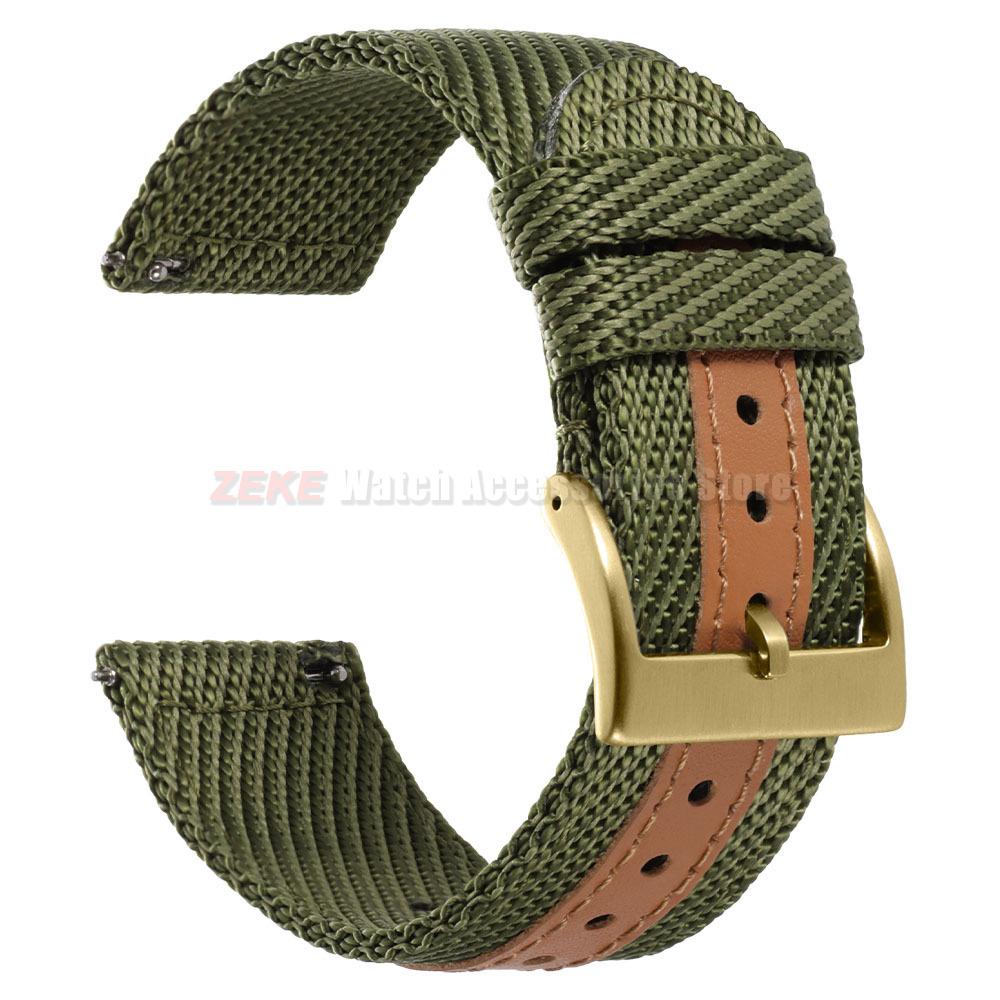 Cinturino Orologio in Tela di Nylon a Rilascio Rapido 18mm 20mm 22mm per Uomo Donna Morbido Intrecciato Cinturino per Orologio Sportivo per Samsung Smartwatch Cinturino da Polso