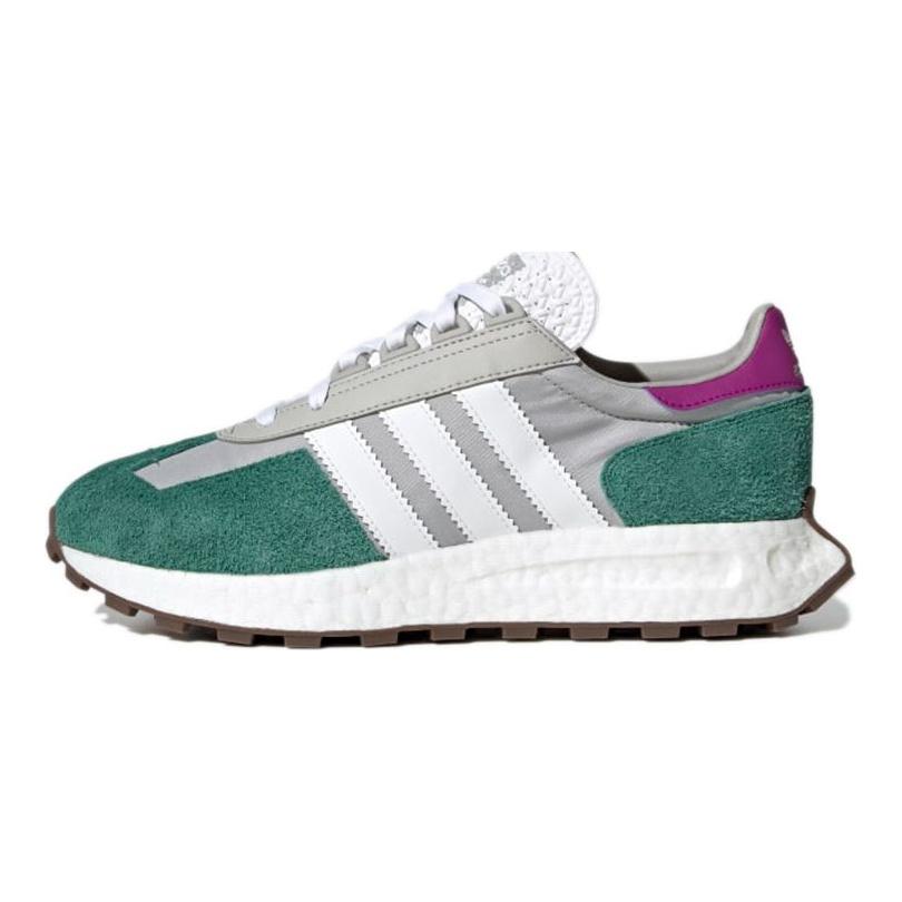 adidas Retropy E5 Grey Collegiate Green Unisex Sneakers Grey-Three Acid-Orange Grey-Two H03076