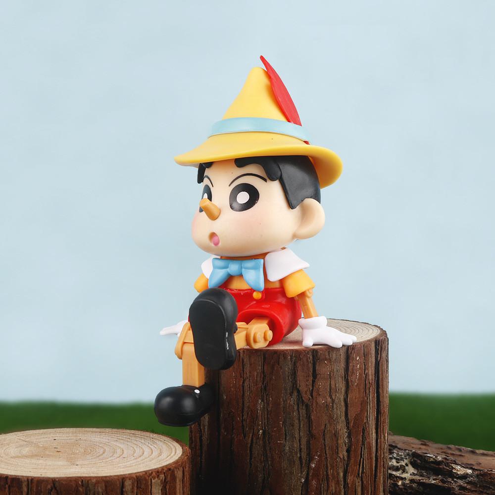 PVC-Material 15,5 cm Shin-chan Puppe Crayon Shin-chan Actionfigur Auto-Innenraum-Dekoration Modell