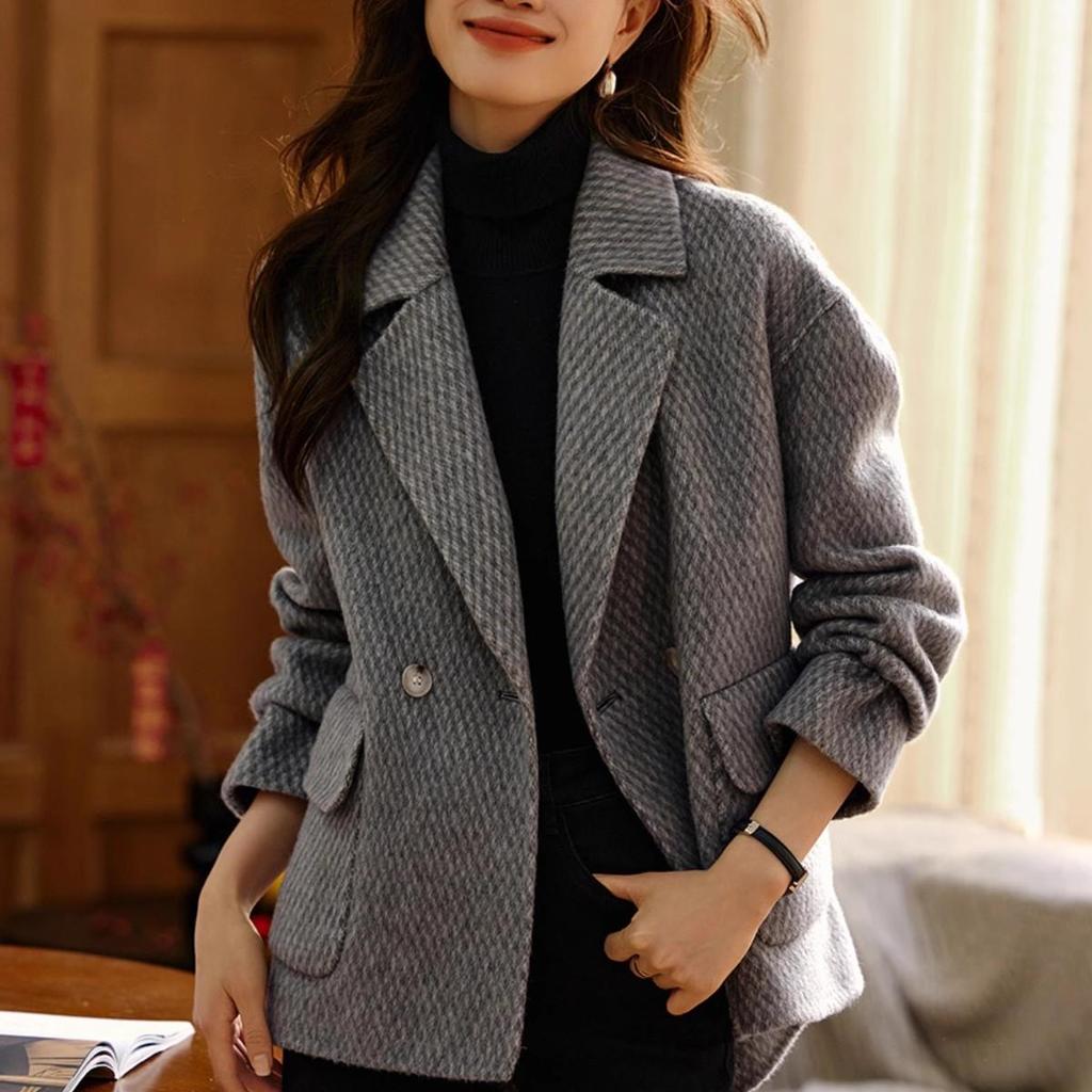 Simple Commuting Versatile Wool Handmade Double-sided Wool Coat New Winter Wool Coat
