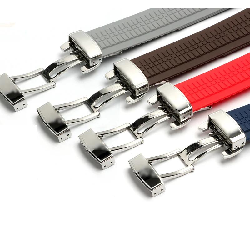 Hochwertiges Weiches Gummi-Uhrenarmband Aquanaut Passend Für Patek Philippe Silikon 5164A 5167A 5168A 21mm Faltschließe Uhrenarmband