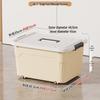 Versatile Plastic Storage Box for Books and Toys - Ideal for Dorms and Students