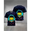 Game Geometry Dashs Print Baby Clothing 7 to 13Years Male Outdoor Clothes for Children Boy Girl Child T-Shirt Top Shirts