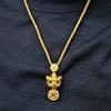 Wealth Luck Bihu Gold Unisex Necklace with Pouch