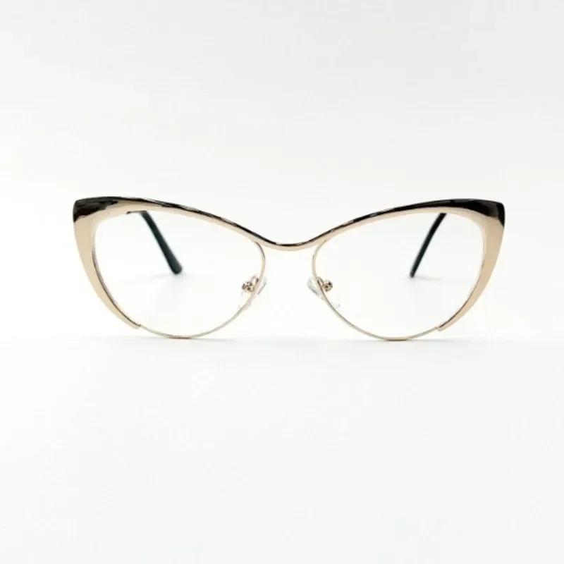 

-1,0 -1,5 -2,5 Очки для близорукости в металлической оправе с изогнутыми плоскими линзами и защитой от синего света Прозрачные компьютерные очки -1.5 золотой