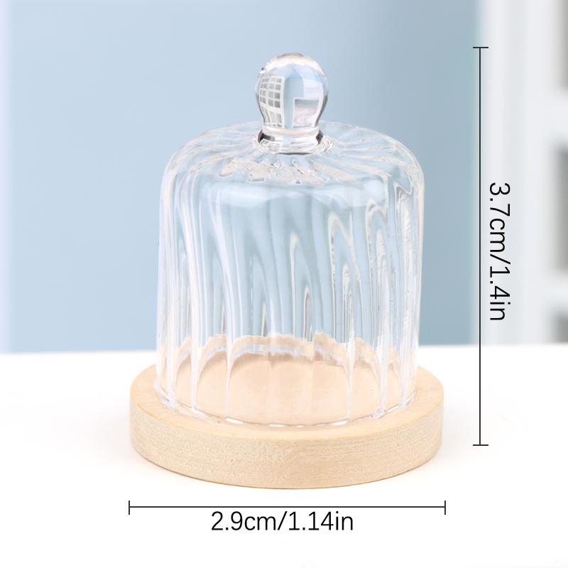 Miniature Toy Model Scene Doll House Accessories Mini Western Steak Cover Iron Plate Lid Delivery Tray