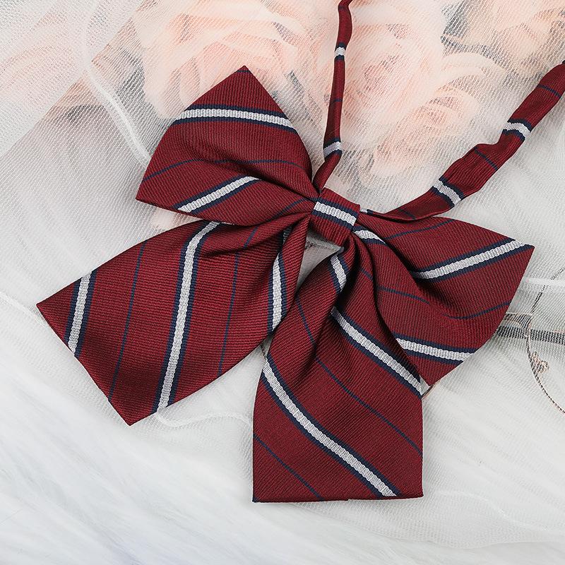 Jk Japanese Plaid Korean Version Of Collar Flower Graduate Female Collar Flower College Wind Streamer Jk Bow Shirt Accessories Sailor Suit