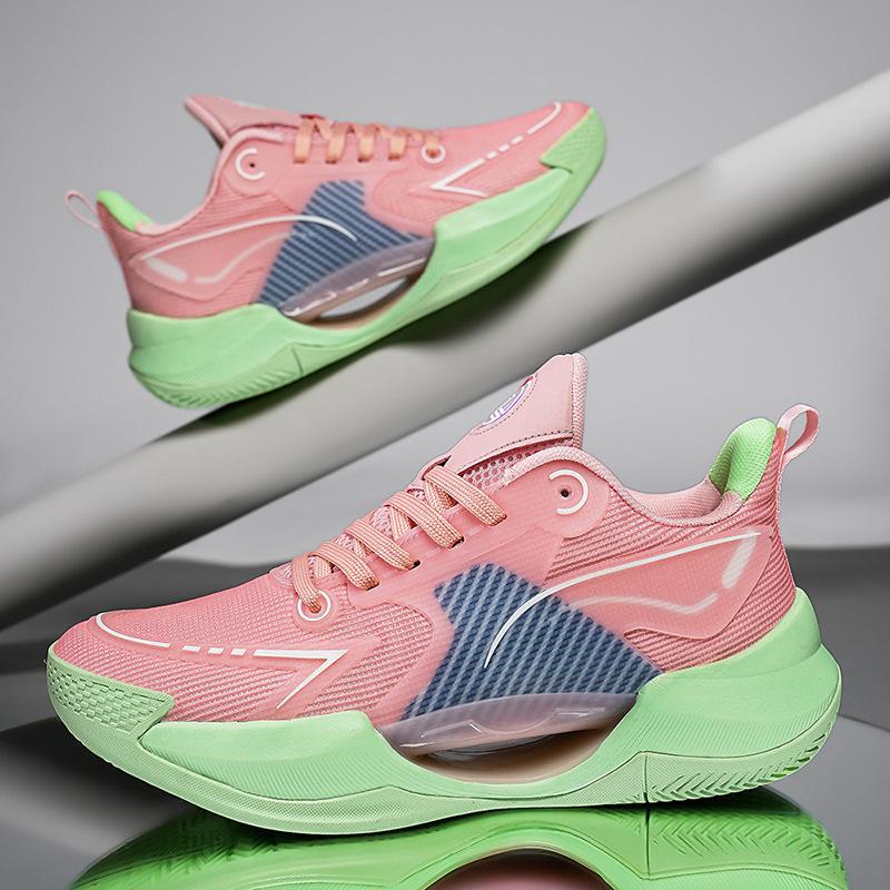 

High-top shoes men s summer 2025 children s professional combat basketball mesh breathable shock absorption non-slip sports shoes men 36 персиковий