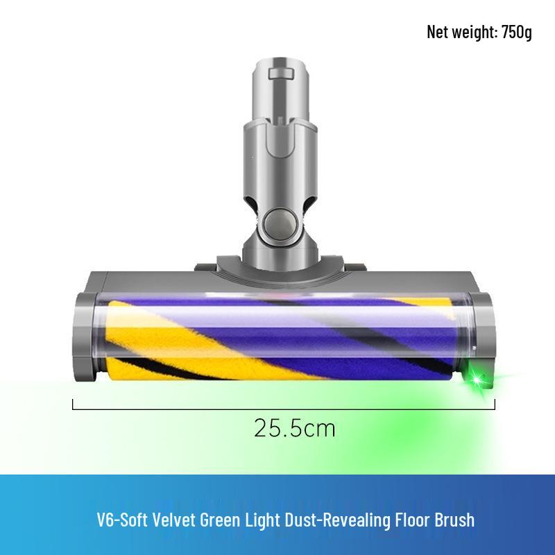 Electric Floor Brush Compatible with Dyson V7/V8/V10/V11/V15 - Nozzle Accessories & Large Roller Brush