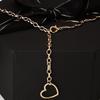 Fashion versatile clothing metal hook accessories women, simple hollow love fringed waist chain