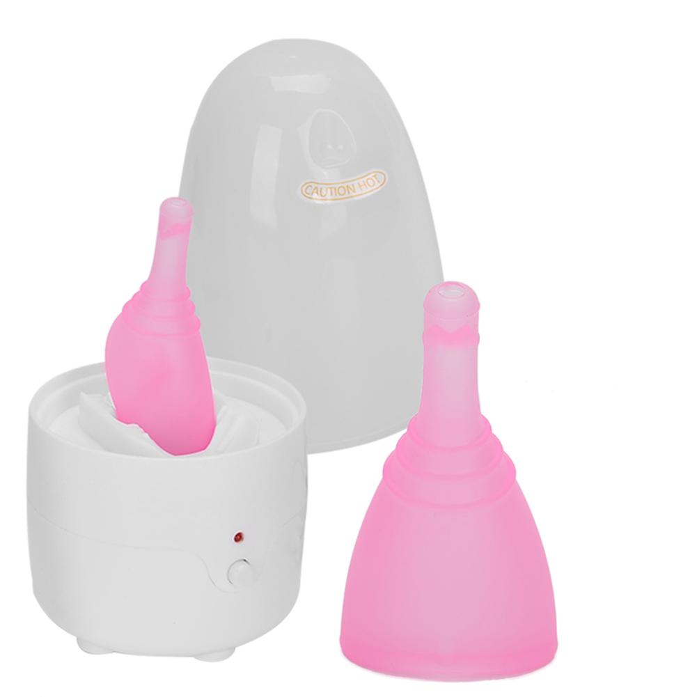 Menstrual Cup Set Silicone Reusable Menstrual Soft Cups Foldable Original Period CupsS X 2