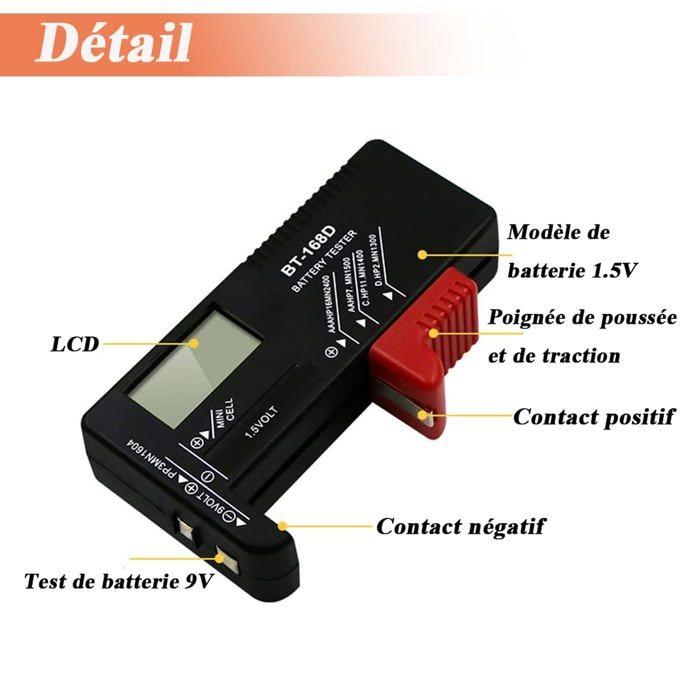 Digital Battery Tester BT-168D Battery Tester Universal Battery Tester LCD Battery Tester Battery Tester Battery Capacity Tester