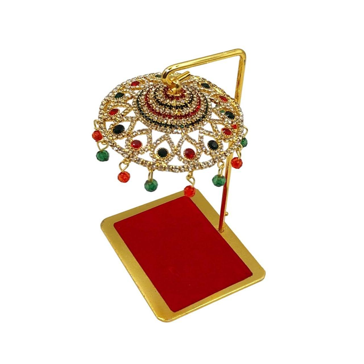 

Металлический зонт Чхатра – Дизайн 13 | Подвесной хрустальный Чхатри для идола Бога, приборной панели автомобиля, домашнего мандира, украшения стола и стола в офисе, выставочный экспонат