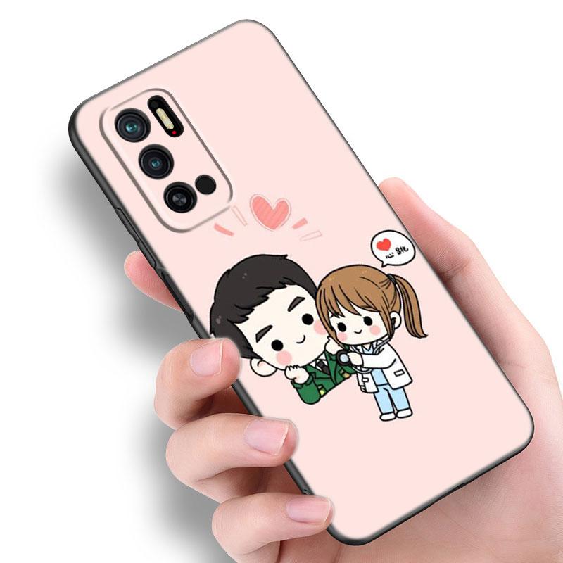 Cartoon Medicine Doctor Nurse Case For Xiaomi Redmi Note 7 8 9 10 Lite 11 11E 11T 12 Pro 11S 4G 10T 5G 8T 9S 10S Black Cover