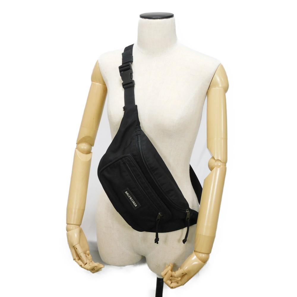Used Explorer Belt Bag 11221 482389 2AA2C 1000 7929 Waist Pouch New Logo 13848 Black Men's from Japan AUTHENTIC